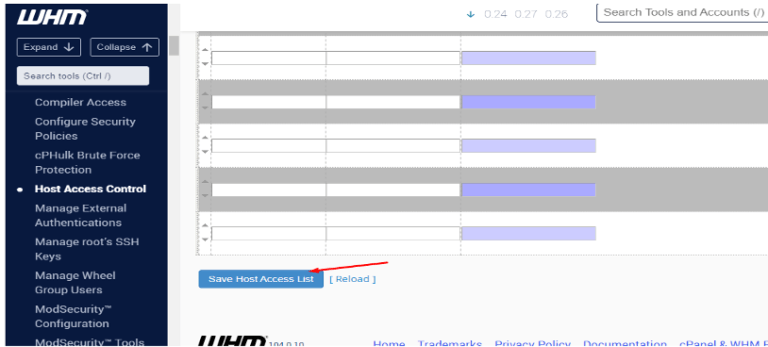 How To Use Host Access Control In WHM